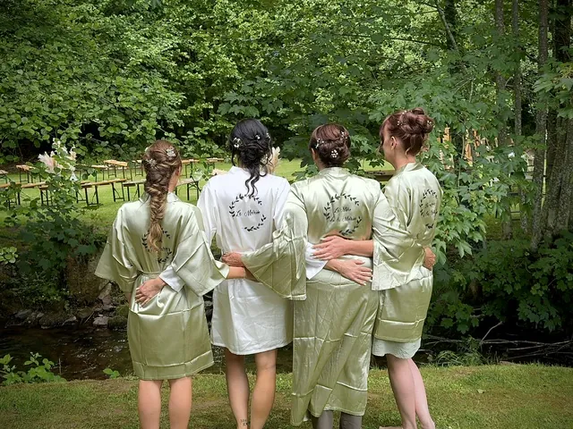 La mariée et ses témoins, coiffées par Svenja